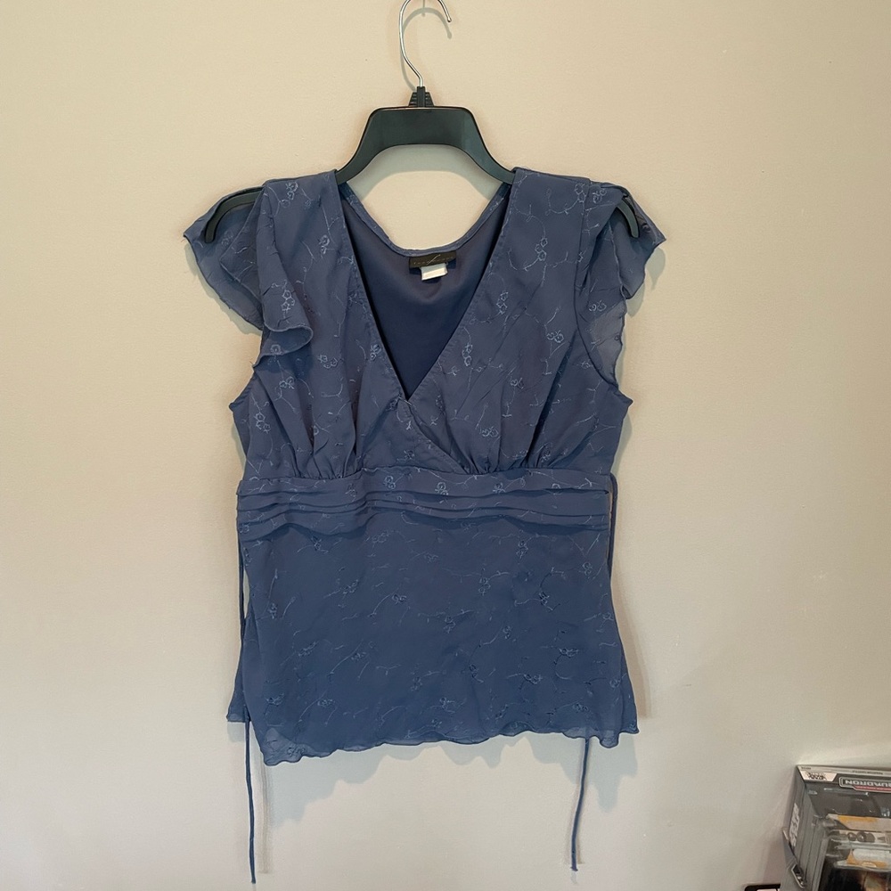 Chic Blue Women's Blouse